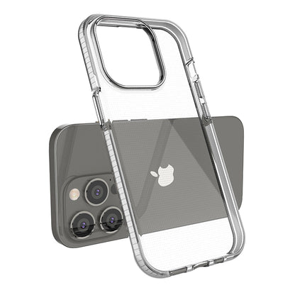 Spring Case case for iPhone 14 Pro silicone case with a frame light pink_2