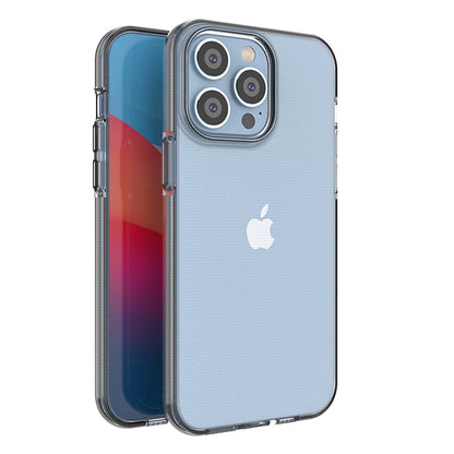 Spring Case case for iPhone 14 Pro Max silicone cover with frame black_0
