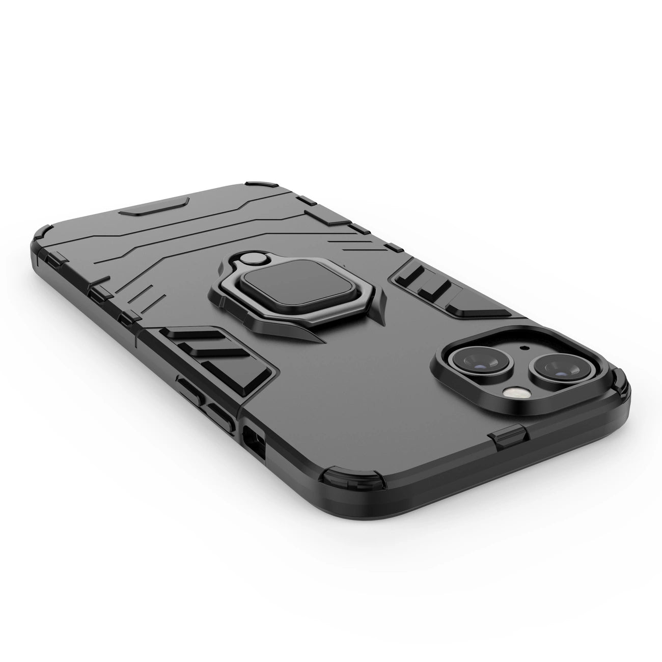Ring Armor case for iPhone 14 Pro Max armored cover magnetic holder ring black_16