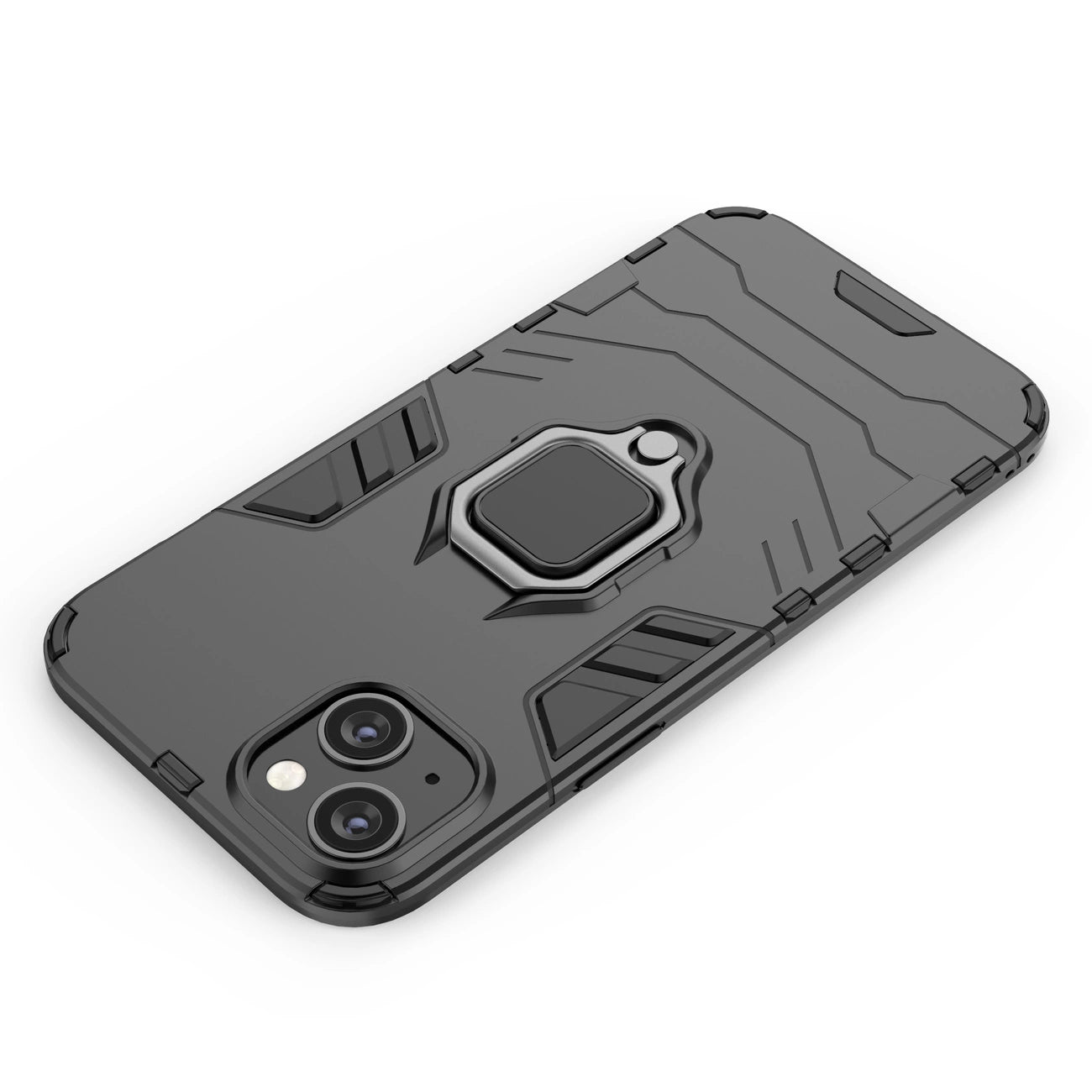 Ring Armor case for iPhone 14 Pro Max armored cover magnetic holder ring black_17