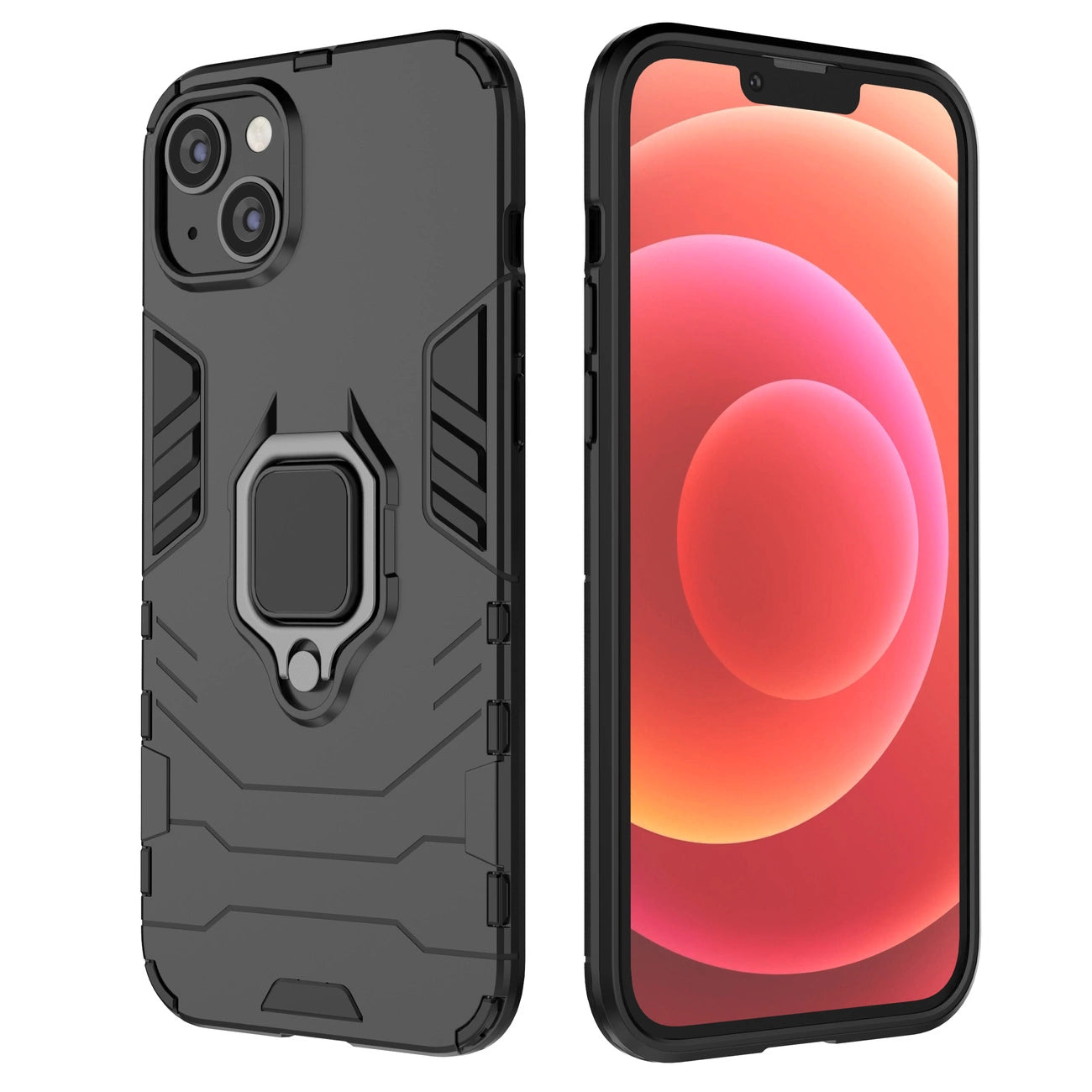 Ring Armor case for iPhone 14 Pro Max armored cover magnetic holder ring black_18