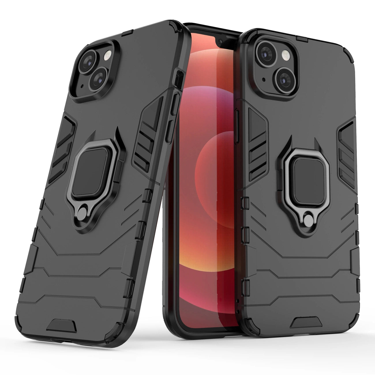 Ring Armor case for iPhone 14 Pro Max armored cover magnetic holder ring black_1