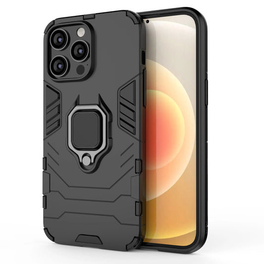 Ring Armor case for iPhone 14 Pro Max armored cover magnetic holder ring black_0