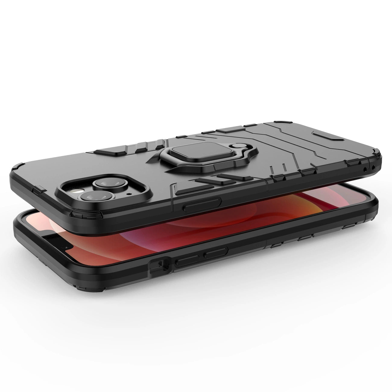 Ring Armor case for iPhone 14 Pro Max armored cover magnetic holder ring black_3