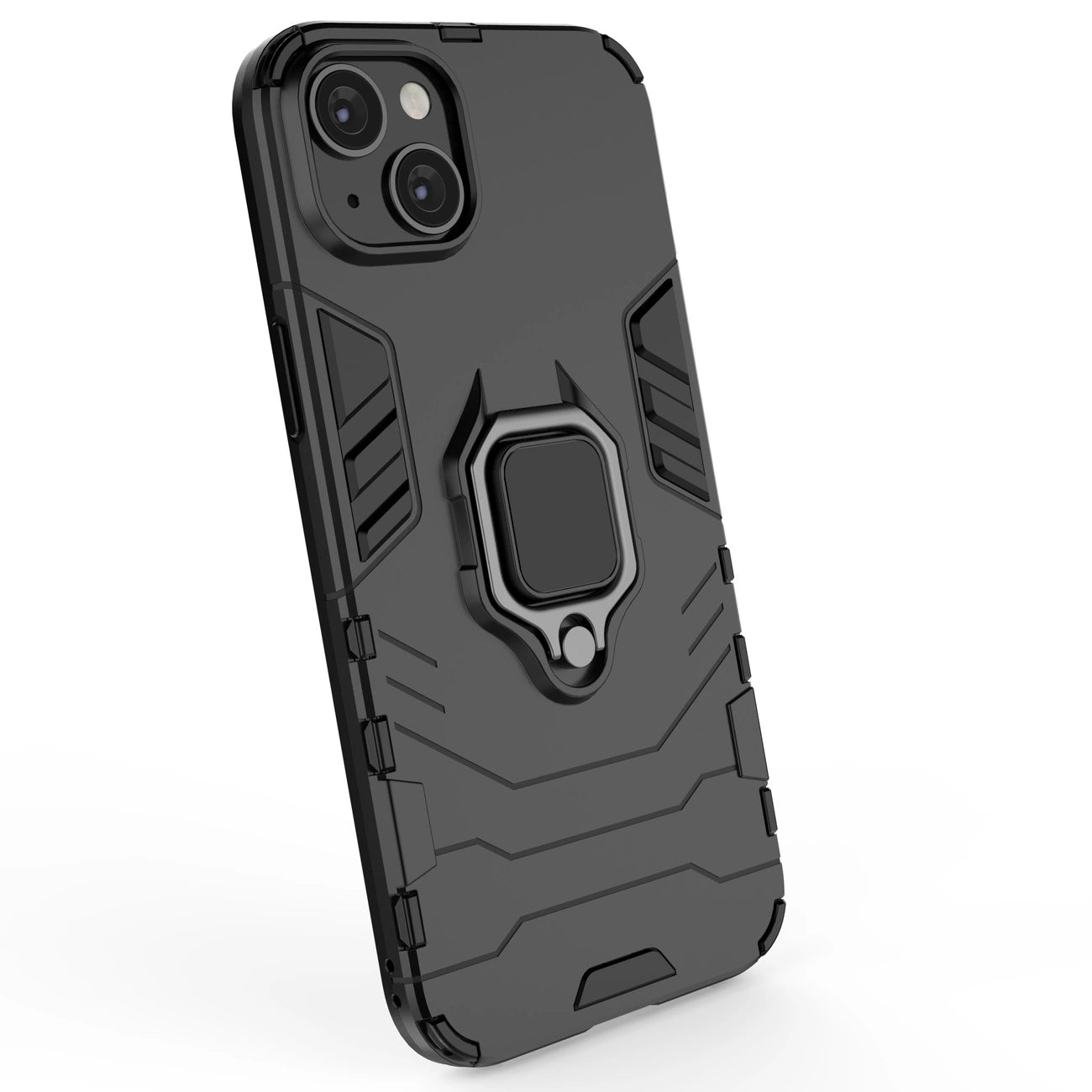 Ring Armor case for iPhone 14 Pro Max armored cover magnetic holder ring black_4