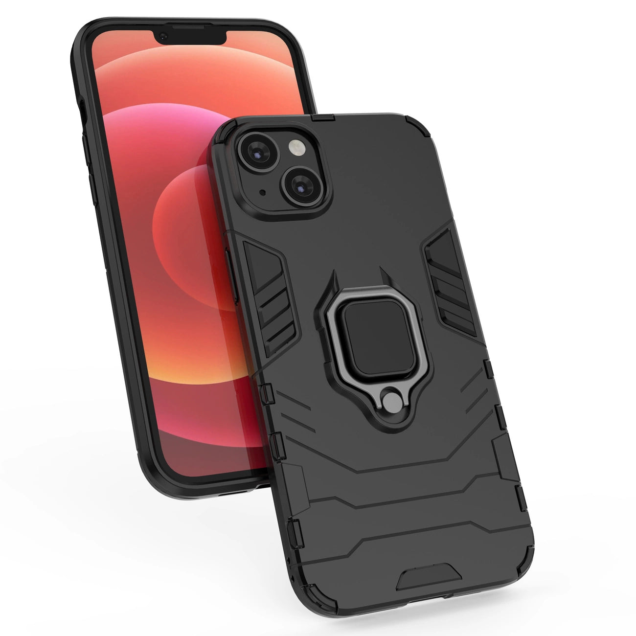 Ring Armor case for iPhone 14 Pro Max armored cover magnetic holder ring black_8