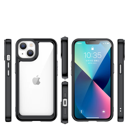 Outer Space Case iPhone 14 Plus hard cover with a gel frame black_1