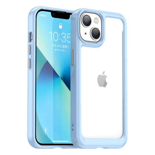Outer Space Case iPhone 14 Plus hard cover with gel frame blue_0