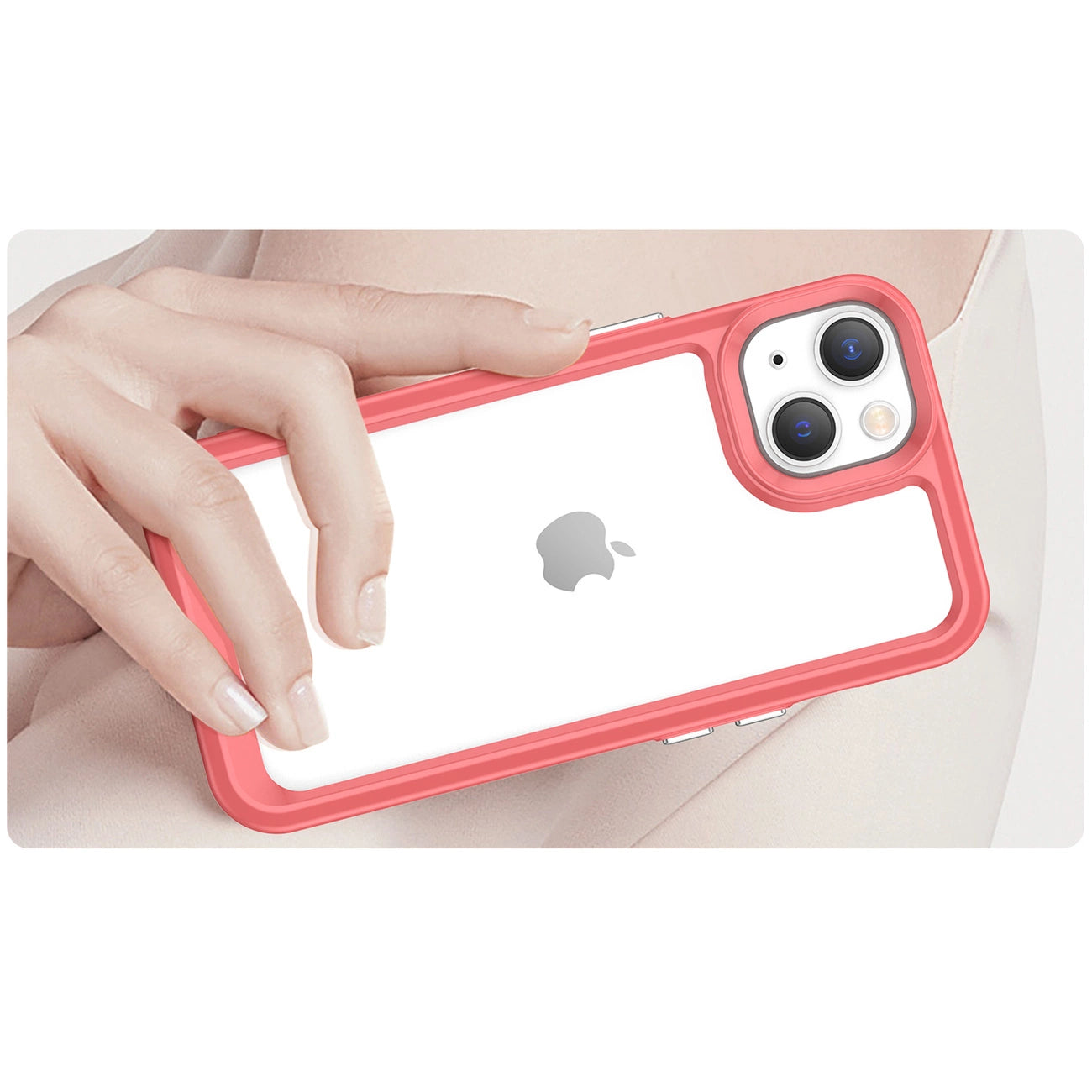 Outer Space Case iPhone 14 Plus hard cover with a gel frame red_3
