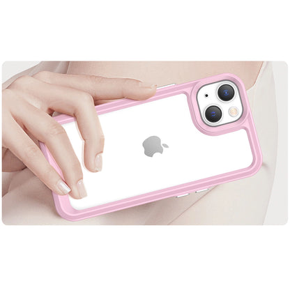 Outer Space Case iPhone 14 Plus hard cover with a gel frame pink_3