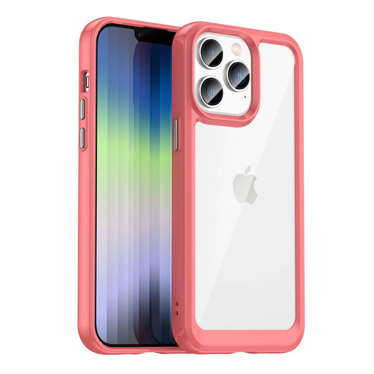 Outer Space Case iPhone 14 Pro hard cover with a gel frame red_0