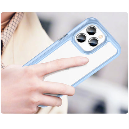 Outer Space Case iPhone 14 Pro Max hard case with a gel frame blue_4