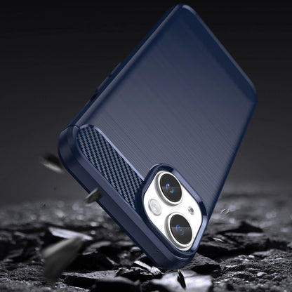 Carbon Case iPhone 14 case flexible gel back cover blue_2