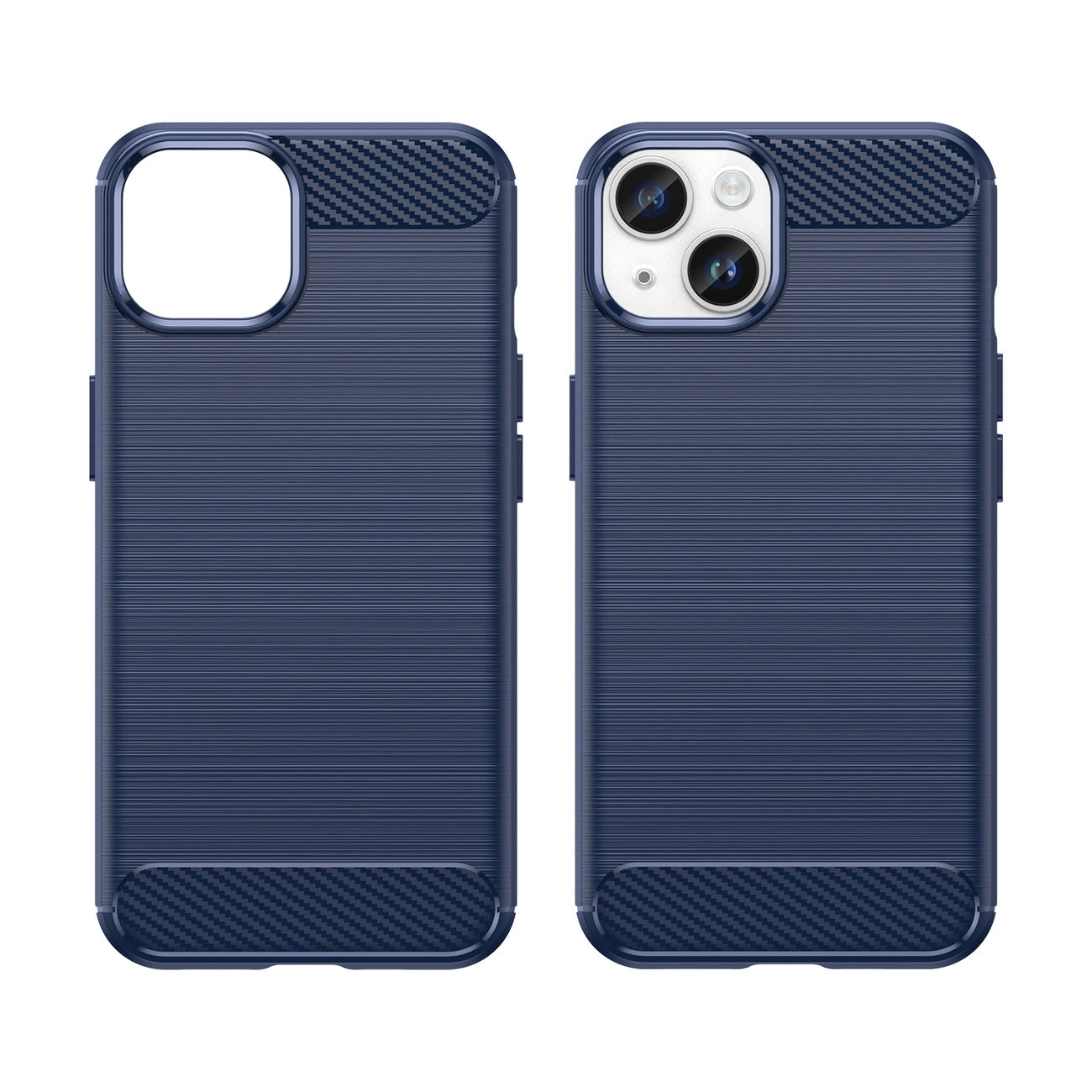 Carbon Case iPhone 14 case flexible gel back cover blue_7