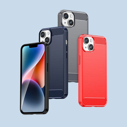 Carbon Case for iPhone 14 Plus flexible gel back cover black_11