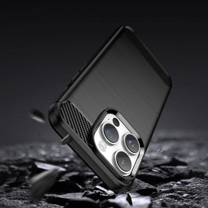 Carbon Case iPhone 14 Pro flexible gel back cover black_2