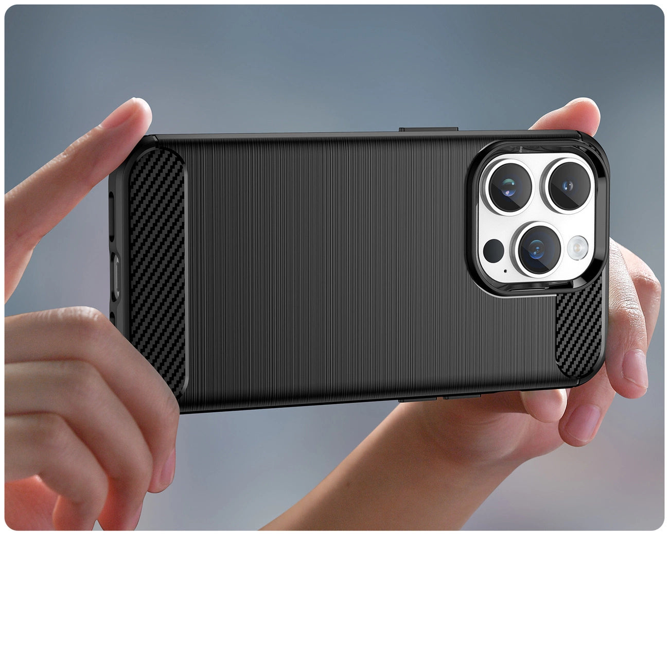 Carbon Case iPhone 14 Pro flexible gel back cover black_4