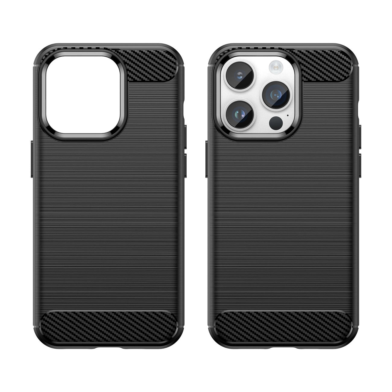 Carbon Case iPhone 14 Pro flexible gel back cover black_7