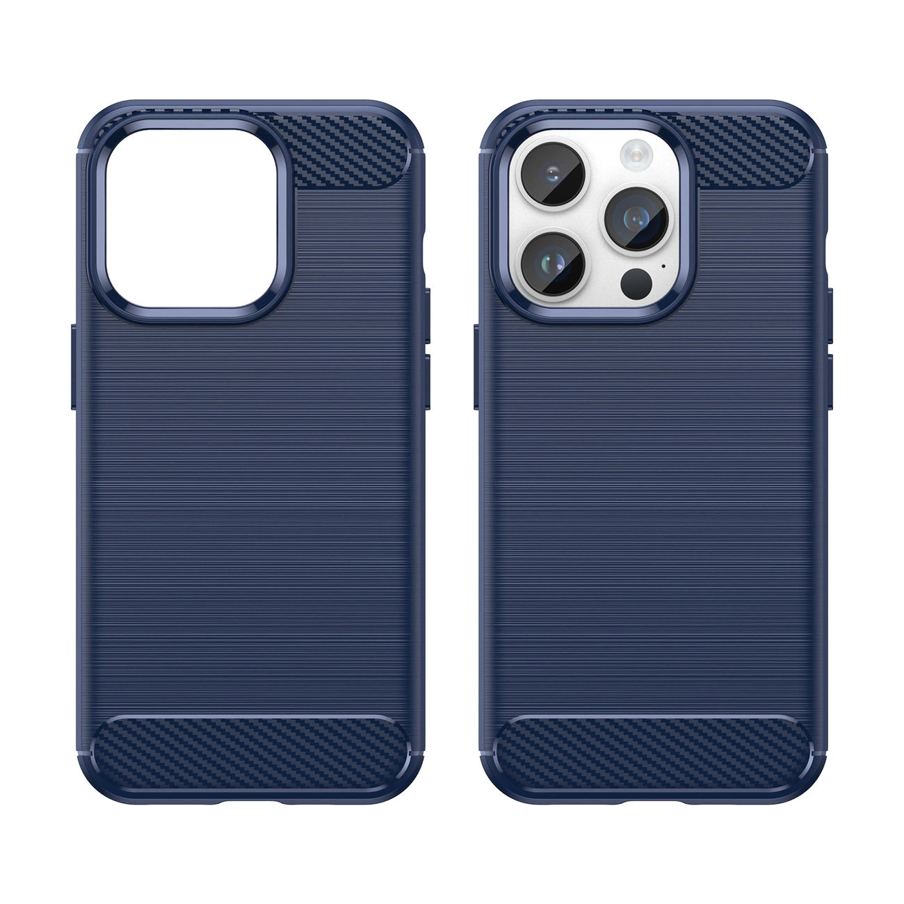 Carbon Case iPhone 14 Pro flexible gel back cover blue_7