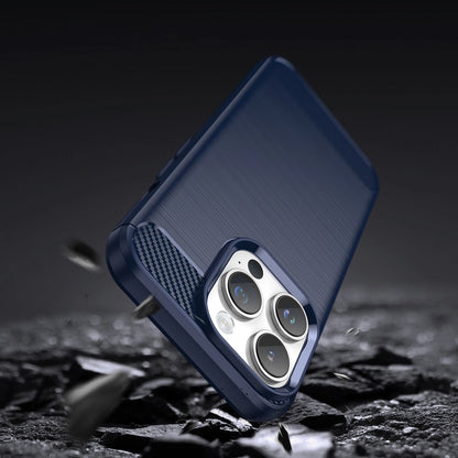 Carbon Case for iPhone 14 Pro Max flexible gel back cover blue_2