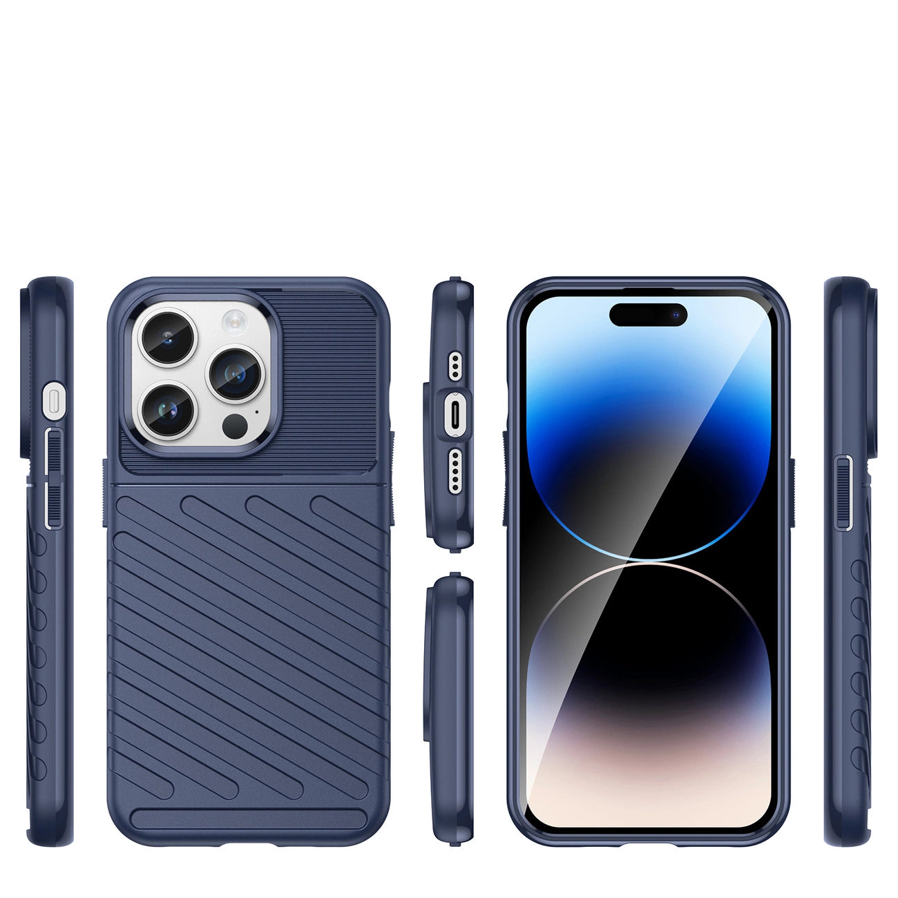Thunder Case iPhone 14 Pro Max blue armored case_1