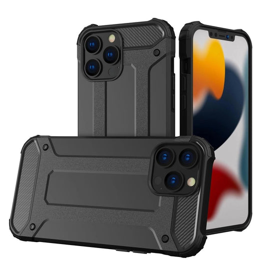 Hybrid Armor case iPhone 14 Pro Max armored hybrid case black_0