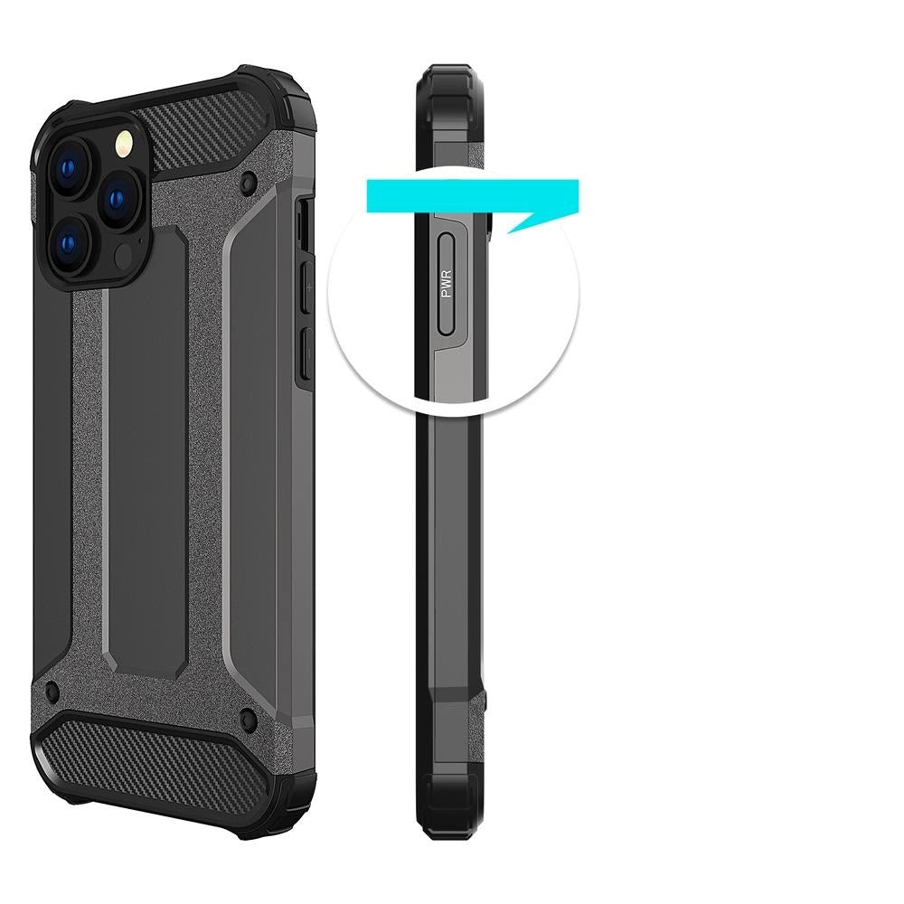Hybrid Armor case iPhone 14 Pro Max armored hybrid case black_3