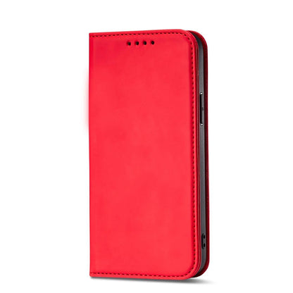 Magnet Card Case case for iPhone 14 flip cover wallet stand red_5