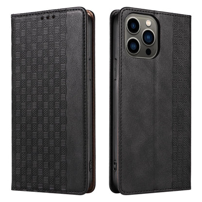 Magnet Strap Case for iPhone 14 Flip Wallet Mini Lanyard Stand Black_6