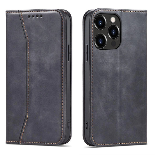 Magnet Fancy Case case for iPhone 14 Pro flip cover wallet stand black_0