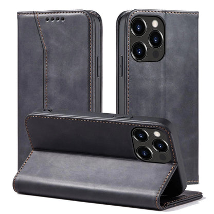 Magnet Fancy Case case for iPhone 14 Pro flip cover wallet stand black_1