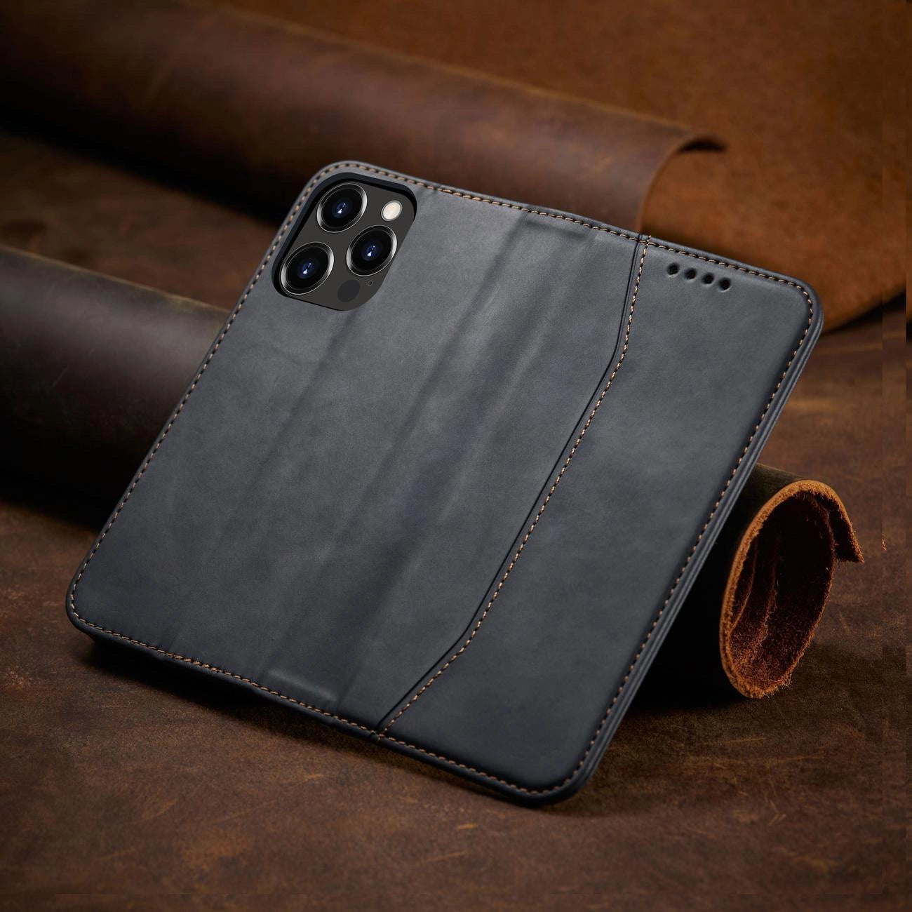Magnet Fancy Case case for iPhone 14 Pro flip cover wallet stand black_8