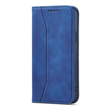 Magnet Fancy Case case for iPhone 14 Pro Max cover with flip wallet stand blue_9