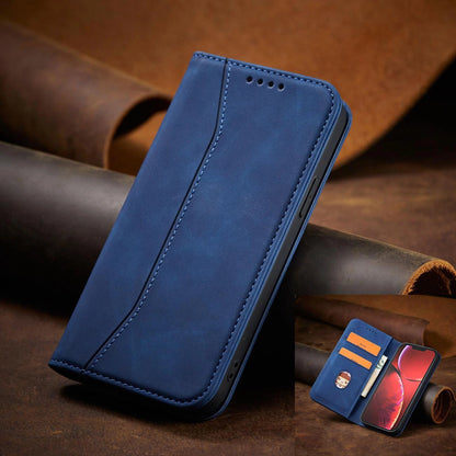 Magnet Fancy Case case for iPhone 14 Pro Max cover with flip wallet stand blue_13