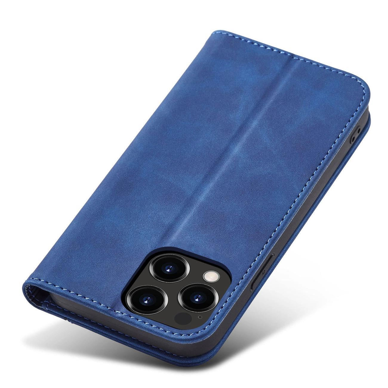 Magnet Fancy Case case for iPhone 14 Pro Max cover with flip wallet stand blue_1