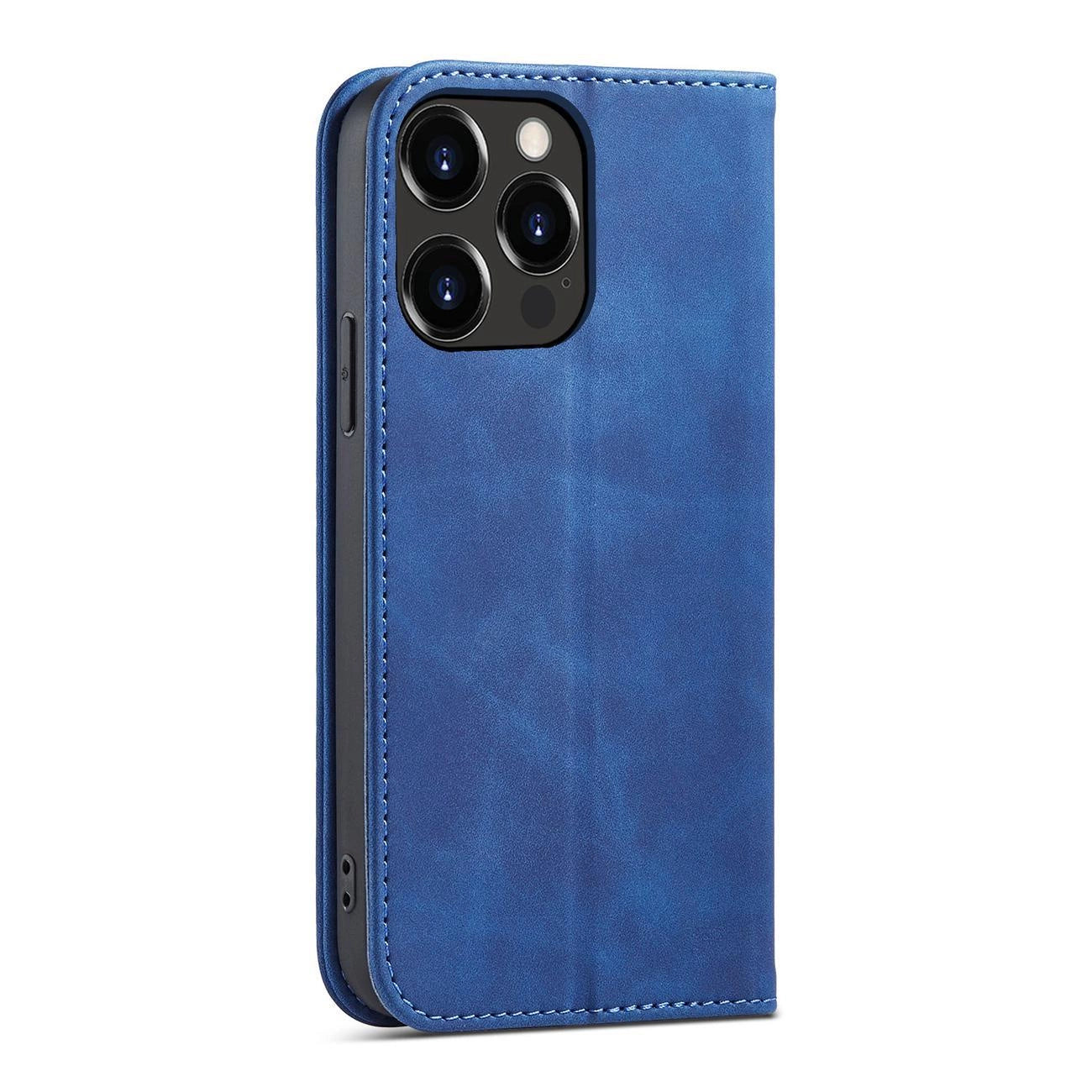Magnet Fancy Case case for iPhone 14 Pro Max cover with flip wallet stand blue_2