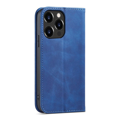 Magnet Fancy Case case for iPhone 14 Pro Max cover with flip wallet stand blue_2