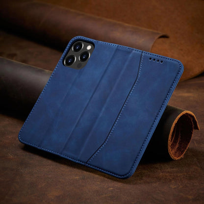 Magnet Fancy Case case for iPhone 14 Pro Max cover with flip wallet stand blue_7