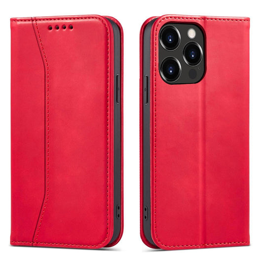 Magnet Fancy Case case for iPhone 14 Pro Max flip cover wallet stand red_0