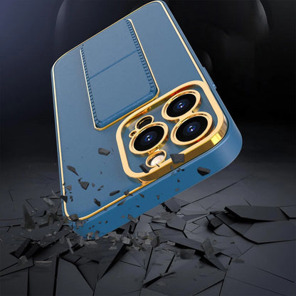 New Kickstand Case case for iPhone 13 with stand blue_10