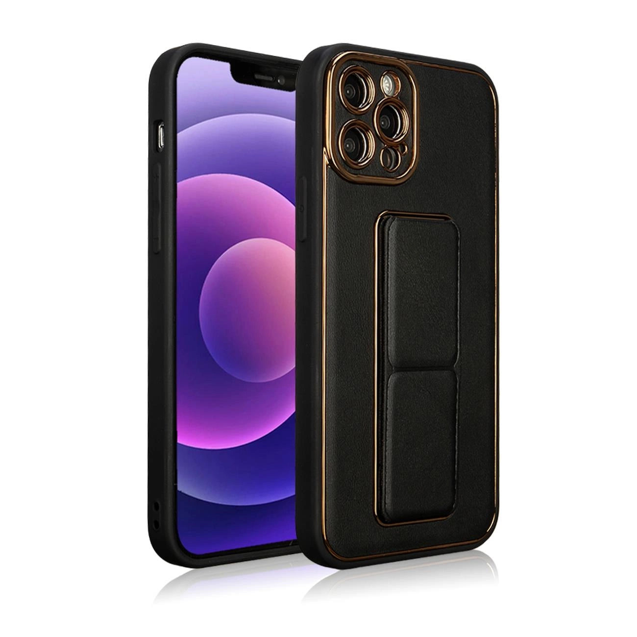 New Kickstand Case case for iPhone 13 Pro with stand black_1