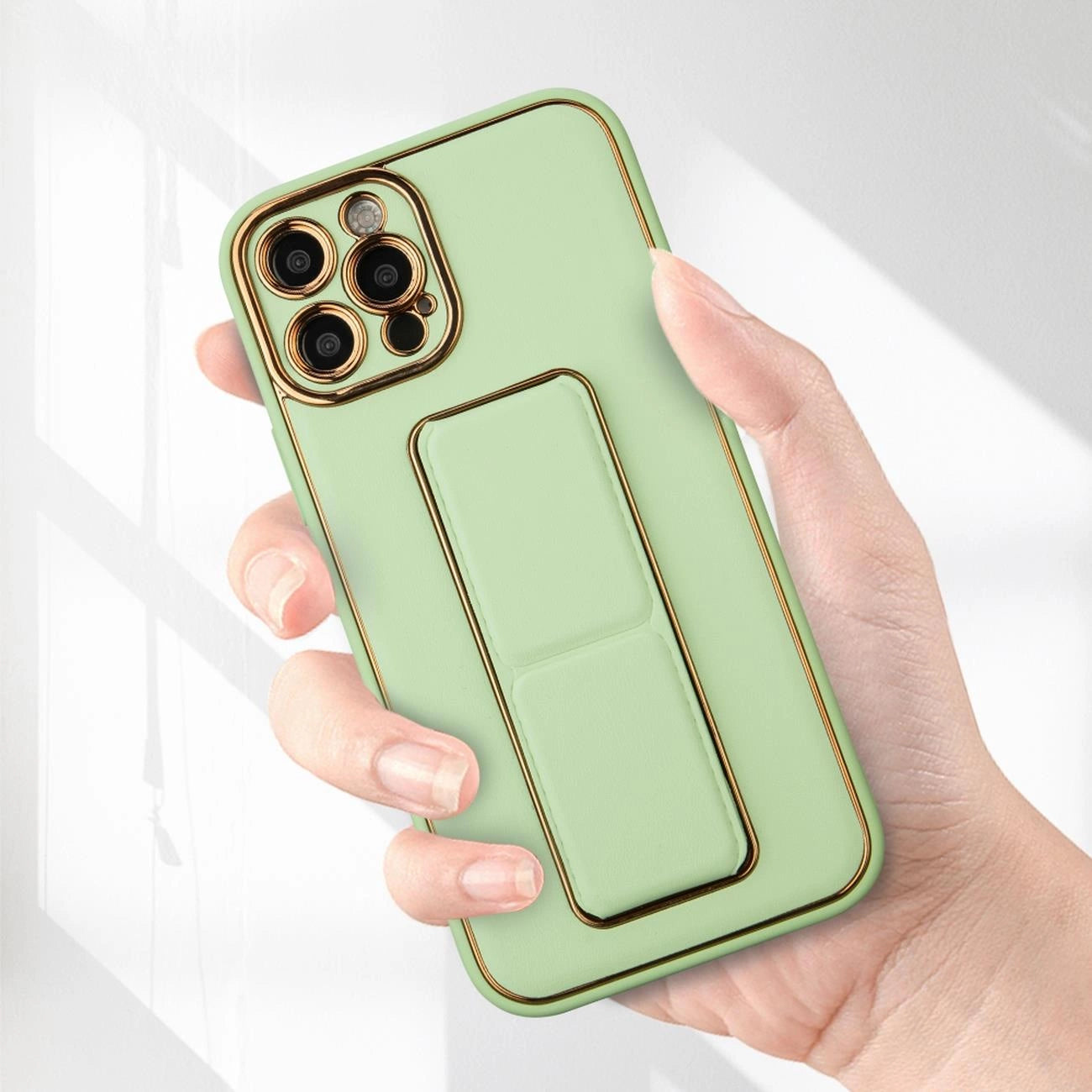New Kickstand Case case for iPhone 13 Pro with stand black_5