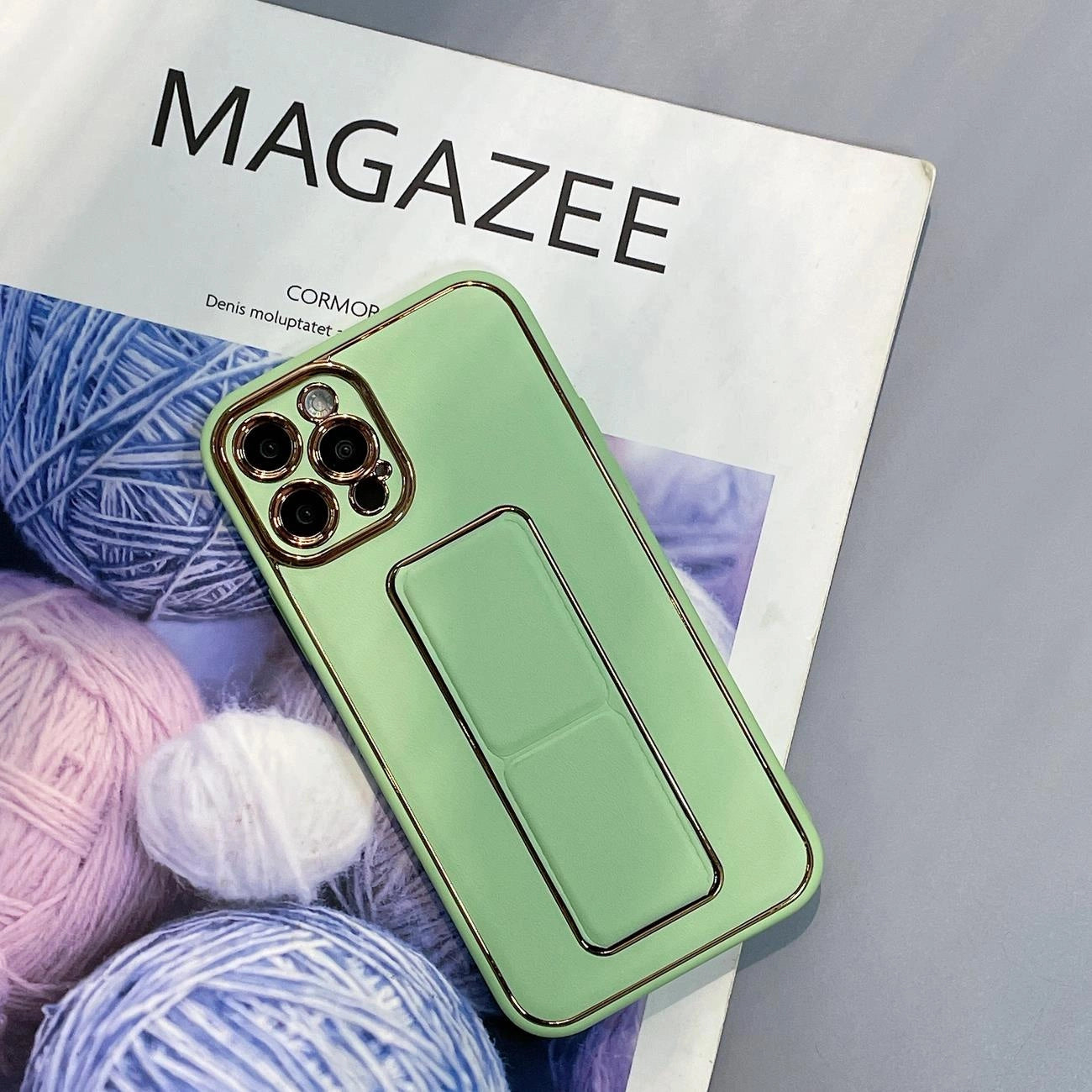 New Kickstand Case case for iPhone 13 Pro Max with stand green_2
