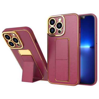 New Kickstand Case for iPhone 12 with stand red_0