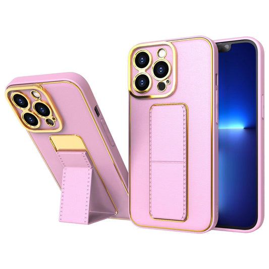 New Kickstand Case case for iPhone 12 with stand pink_0