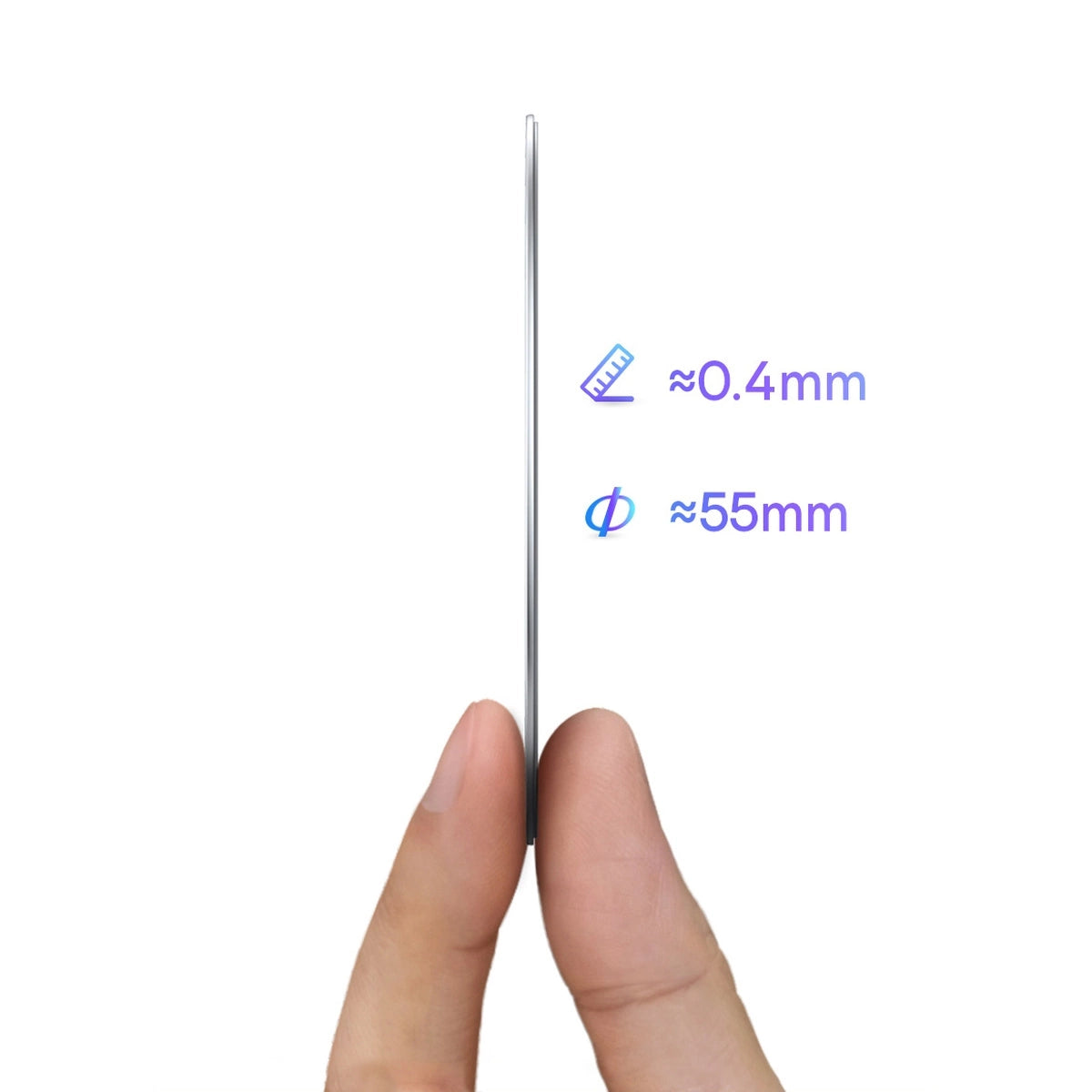 Baseus Halo Series magnetic ring (2 pcs/package) silver (PCCH000012)_18
