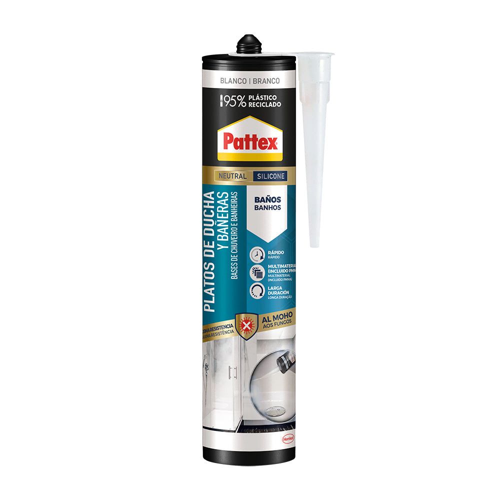 Pattex bases de duche e banheiras, branco, 280 ml_0