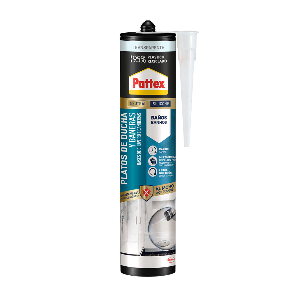 Pattex bases de duche e banheiras, transparentes, 280 ml_0