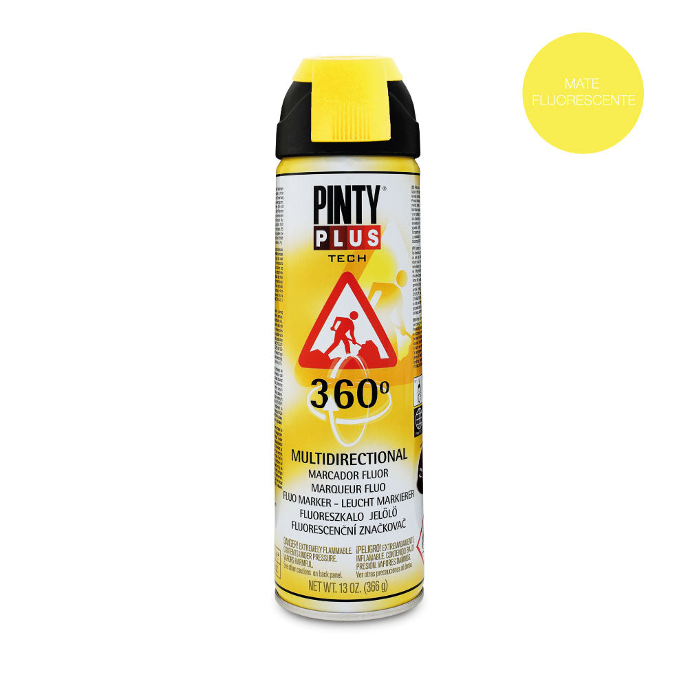 Pintura em spray pintyplus tech 650cc marcador 360Â° amarelo t146_0