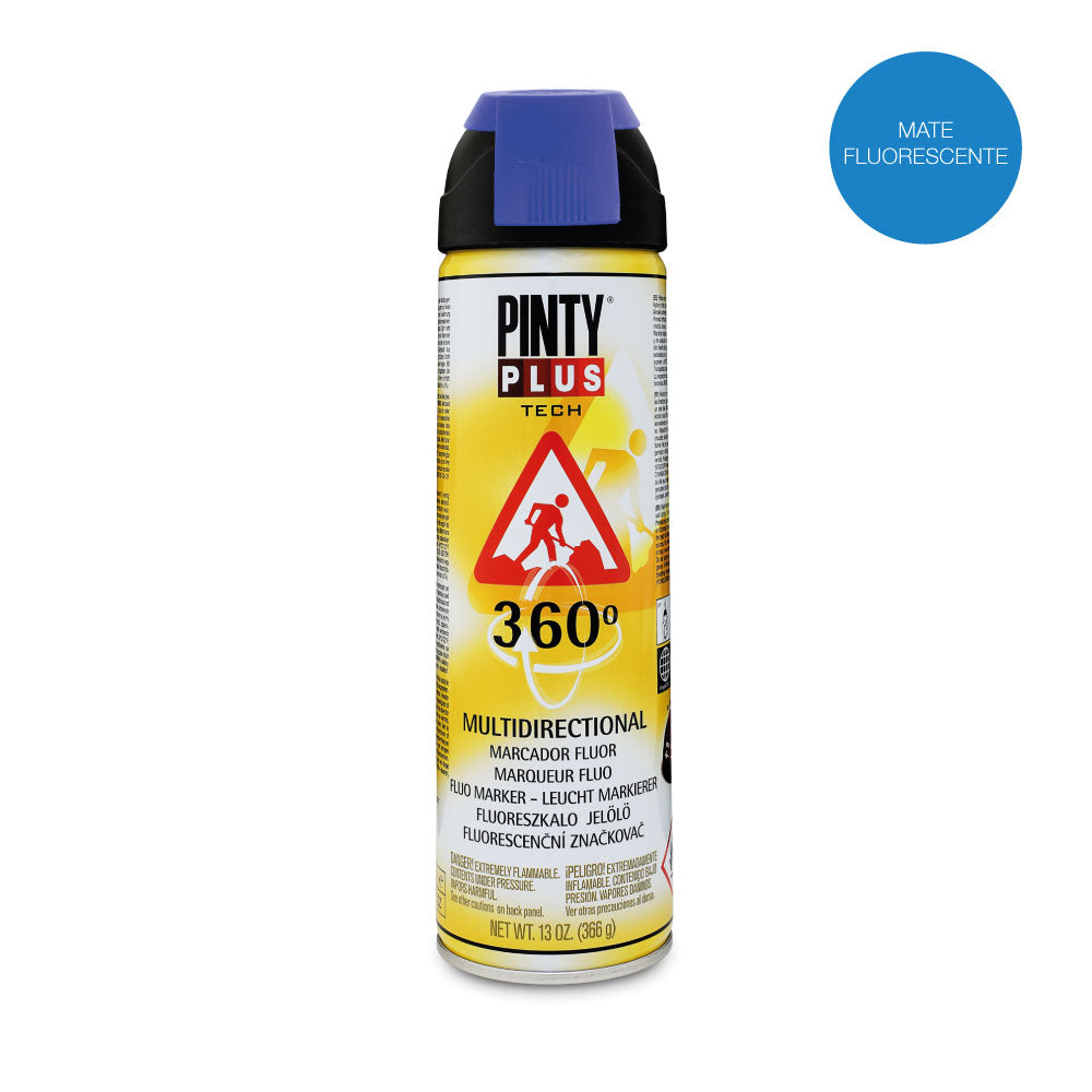 Pintura em spray pintyplus tech 650cc marcador 360Â° azul t118_0
